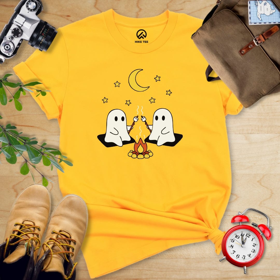 Hike Tee T-Shirt Gold / S Camping Ghosts Shirt