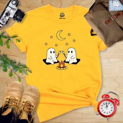 Hike Tee T-Shirt Gold / S Camping Ghosts Shirt