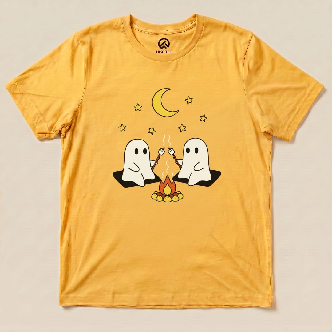 Hike Tee T-Shirt Gold / S Camping Ghosts Shirt