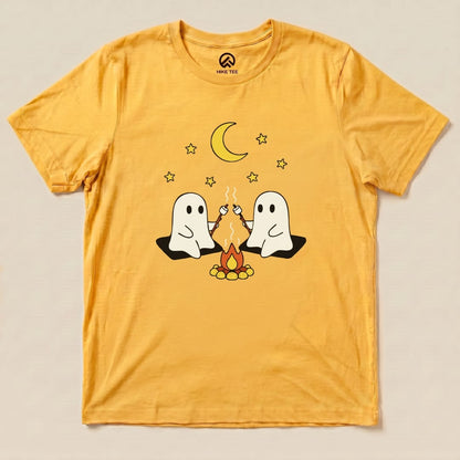 Hike Tee T-Shirt Gold / S Camping Ghosts Shirt