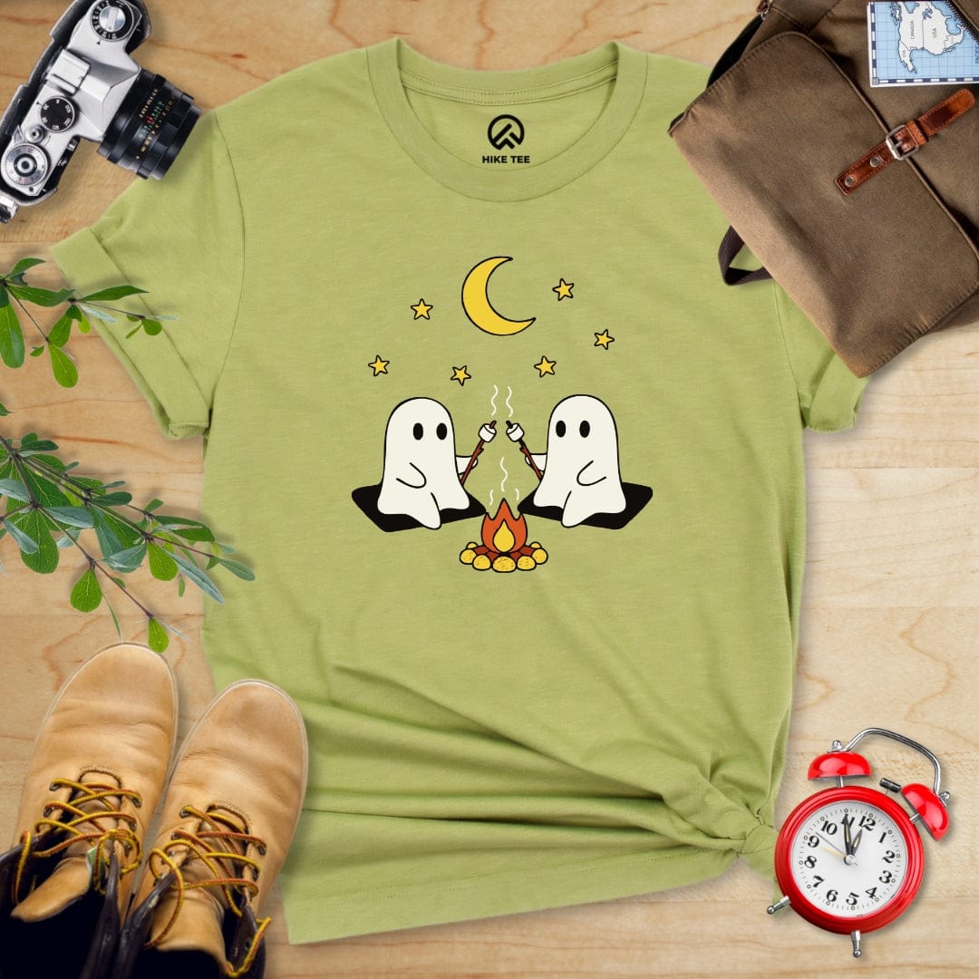 Hike Tee T-Shirt Heather Green / S Camping Ghosts Shirt