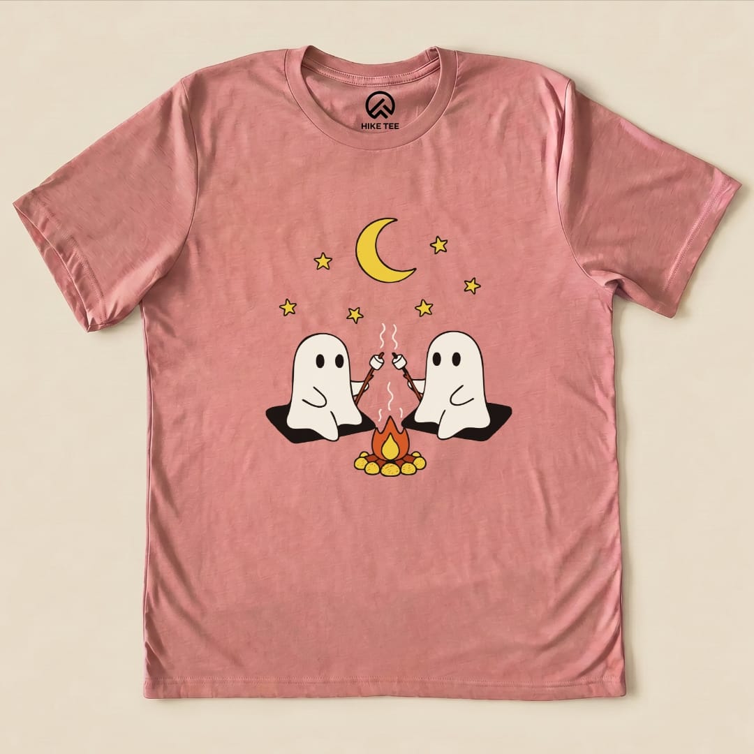 Hike Tee T-Shirt Heather Mauve / S Camping Ghosts Shirt