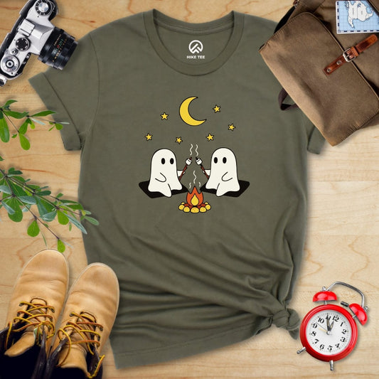 Hike Tee T-Shirt Military Green / S Camping Ghosts Shirt