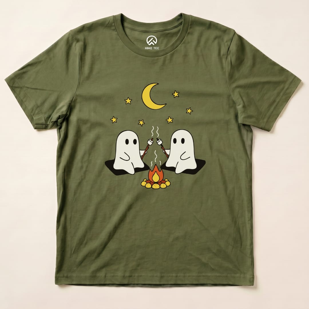 Hike Tee T-Shirt Military Green / S Camping Ghosts Shirt