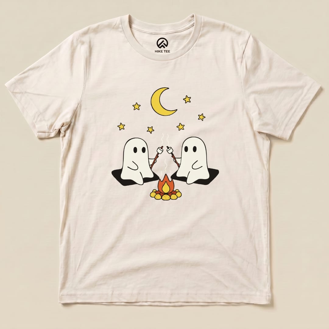Hike Tee T-Shirt Natural / S Camping Ghosts Shirt