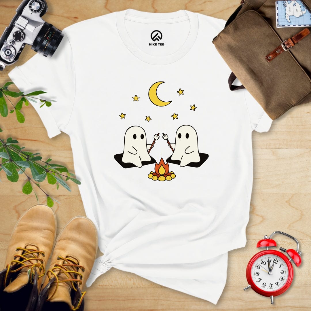 Hike Tee T-Shirt White / S Camping Ghosts Shirt