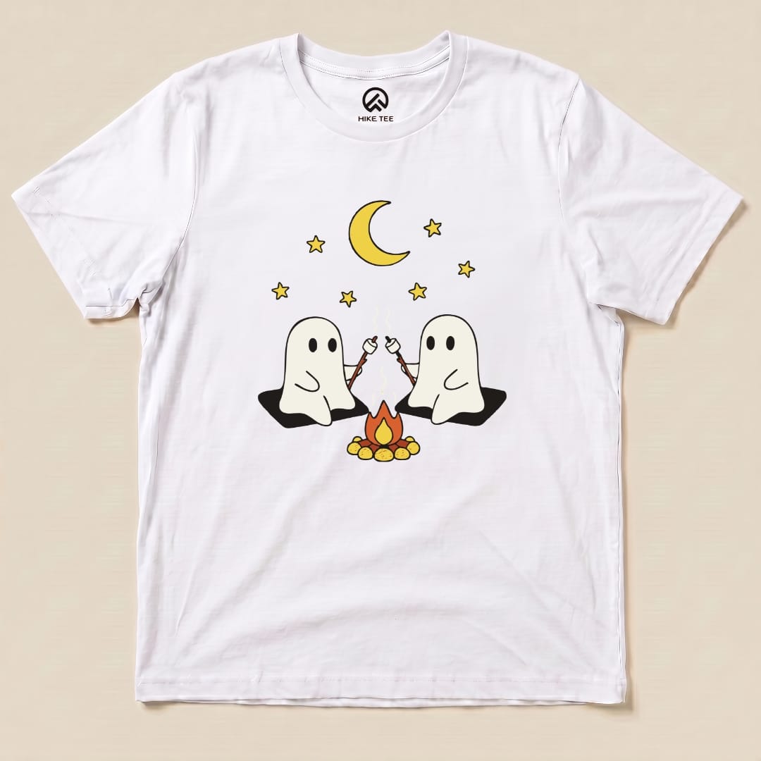 Hike Tee T-Shirt White / S Camping Ghosts Shirt