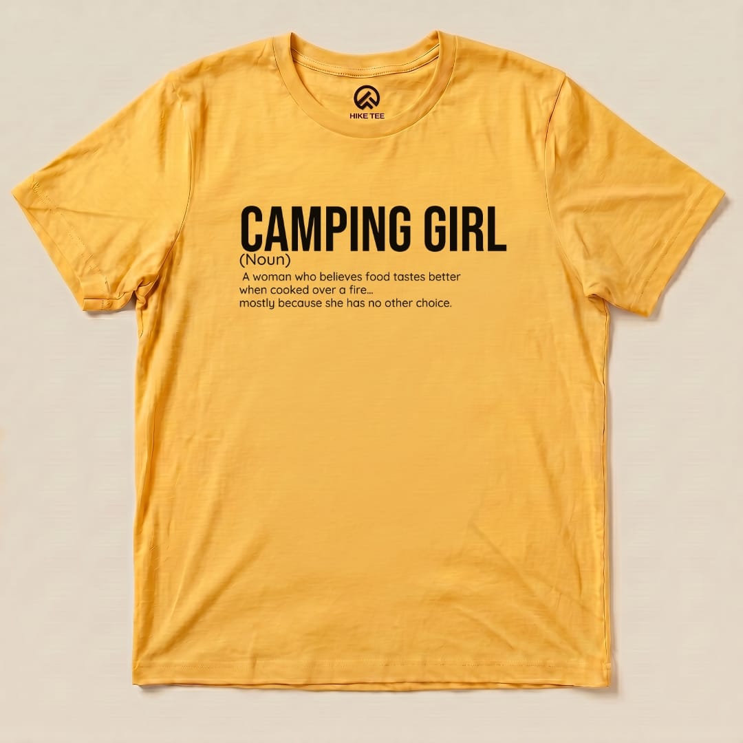 Hike Tee T-Shirt Gold / S Camping Girl Definition Shirt
