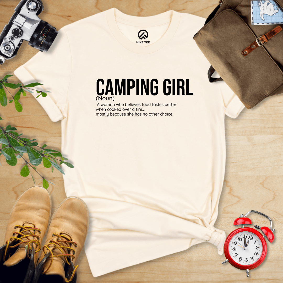 Hike Tee T-Shirt Natural / S Camping Girl Definition Shirt