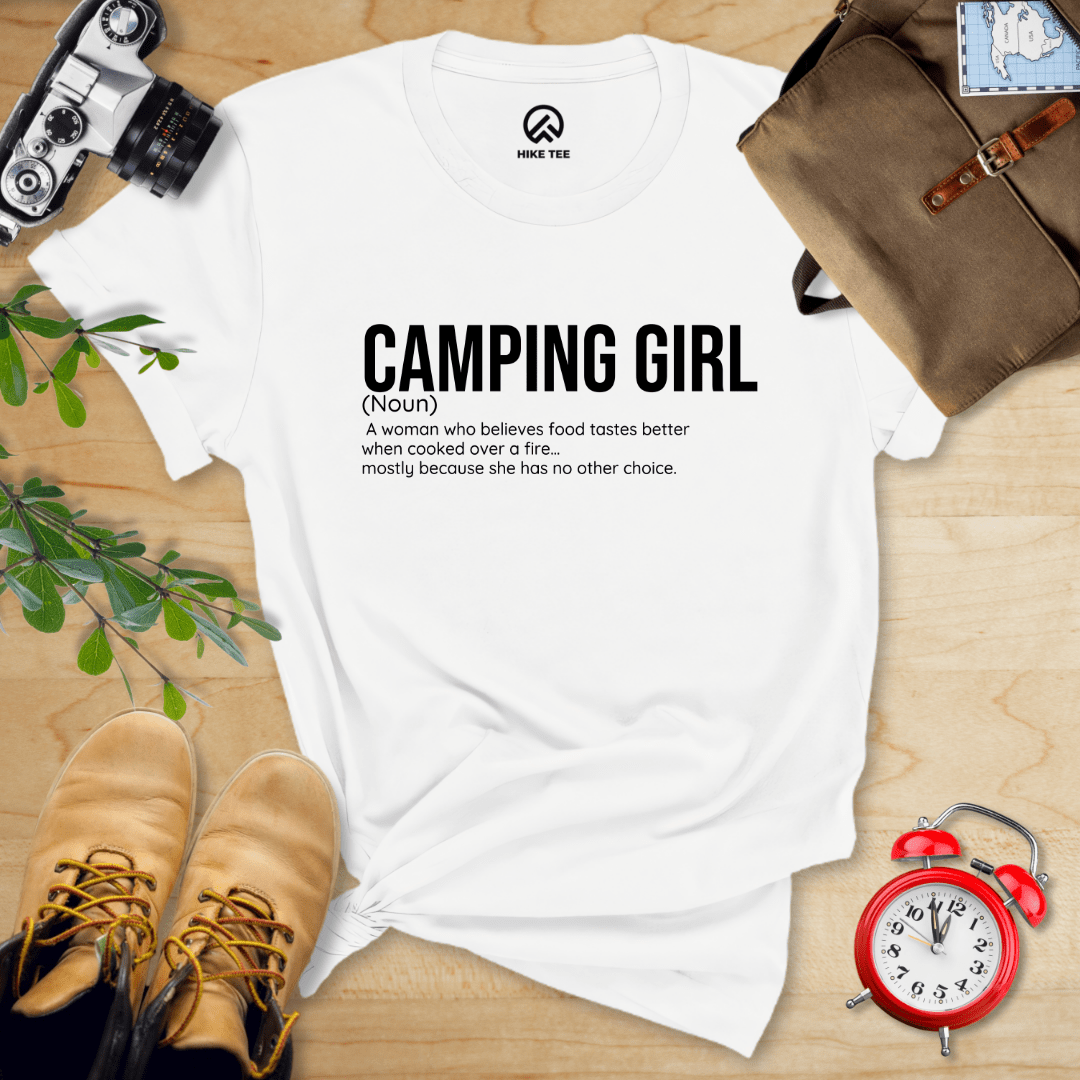 Hike Tee T-Shirt White / S Camping Girl Definition Shirt