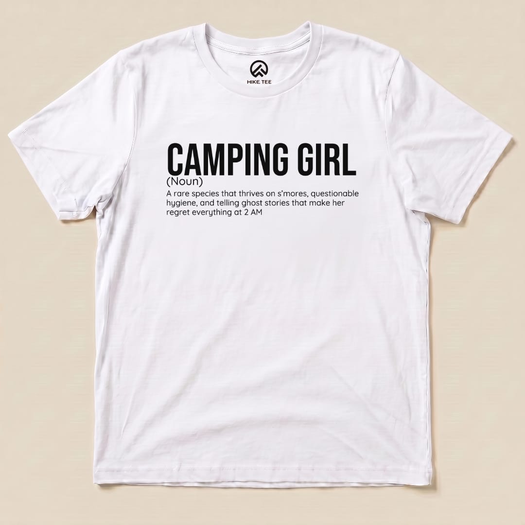 Hike Tee T-Shirt White / S Camping  Girl Definition Shirt