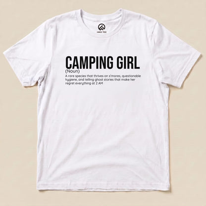 Hike Tee T-Shirt White / S Camping  Girl Definition Shirt