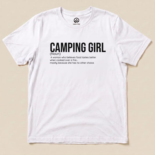 Hike Tee T-Shirt White / S Camping Girl Definition Shirt