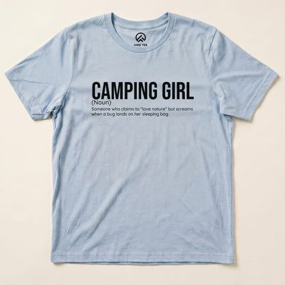 Hike Tee T-Shirt Baby Blue / S Camping Girl Definition