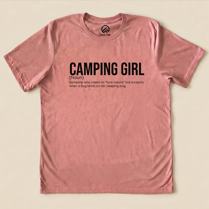Hike Tee T-Shirt Heather Mauve / S Camping Girl Definition