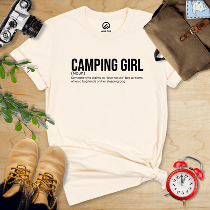 Hike Tee T-Shirt Natural / S Camping Girl Definition