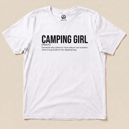 Hike Tee T-Shirt White / S Camping Girl Definition
