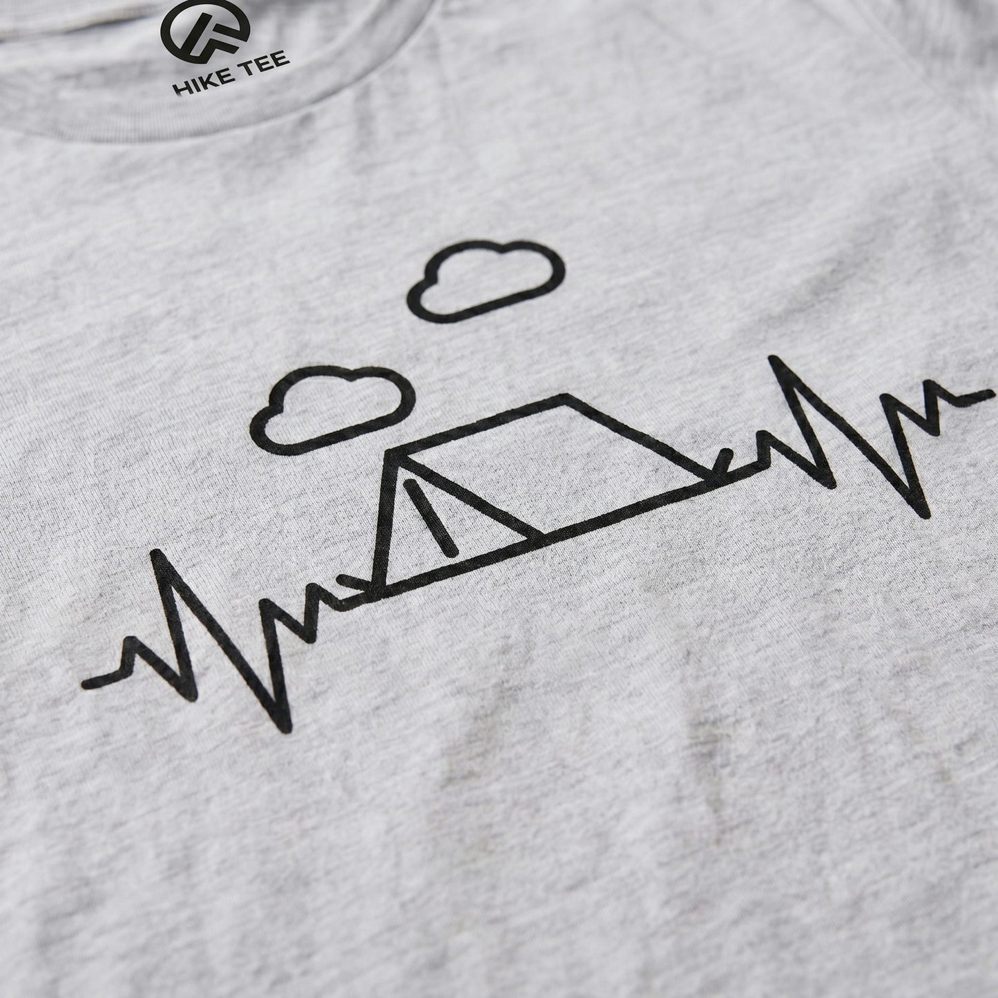 Camping Heart Rate Shirt Hike Tee T-Shirt
