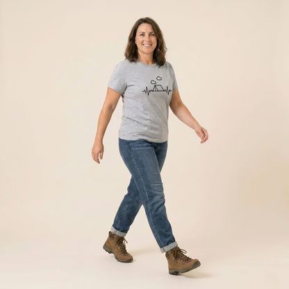 Camping Heart Rate Shirt Hike Tee T-Shirt