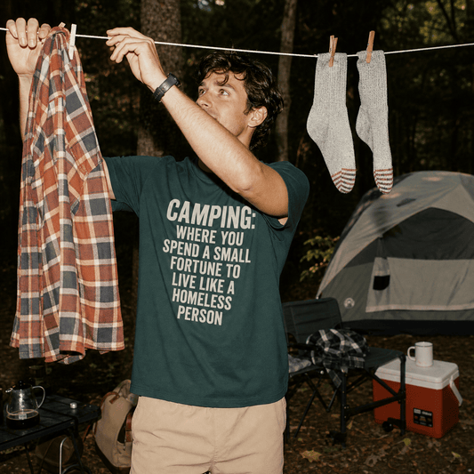 Camping Homeless Shirt Hike Tee T-Shirt