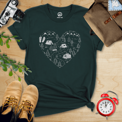 Hike Tee T-Shirt Forest / S Camping Lover Shirt