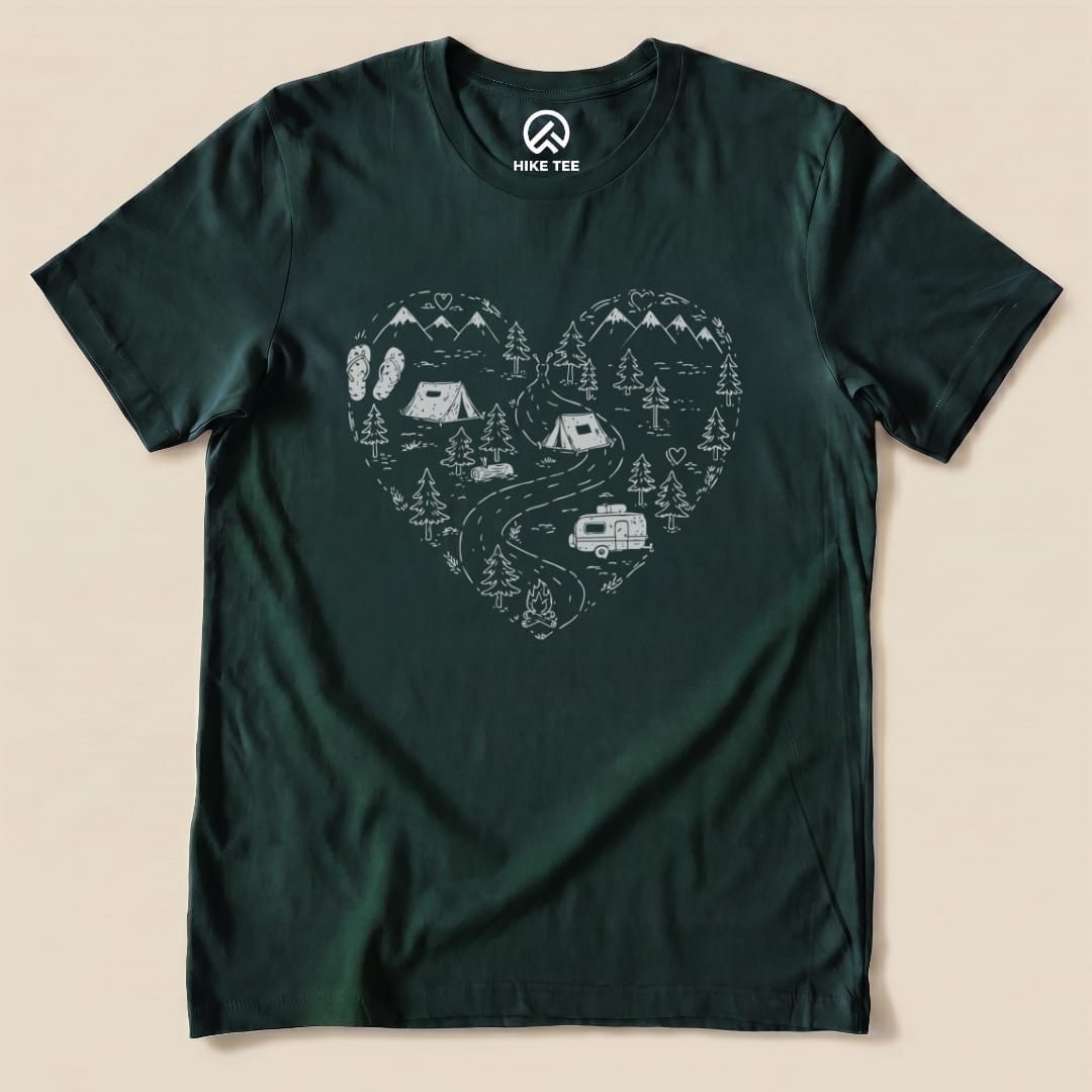 Hike Tee T-Shirt Forest / S Camping Lover Shirt