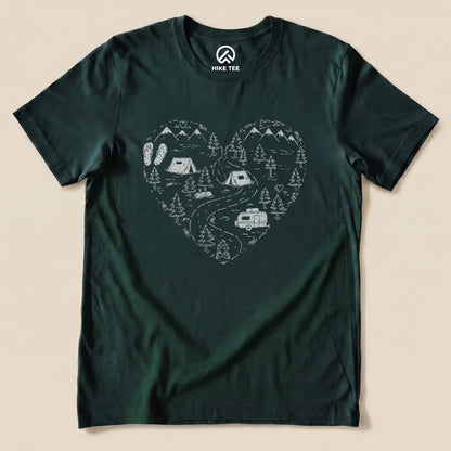 Hike Tee T-Shirt Forest / S Camping Lover Shirt