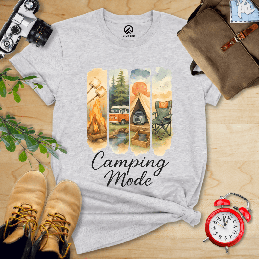 Hike Tee T-Shirt Athletic Heather / S Camping Mode Shirt