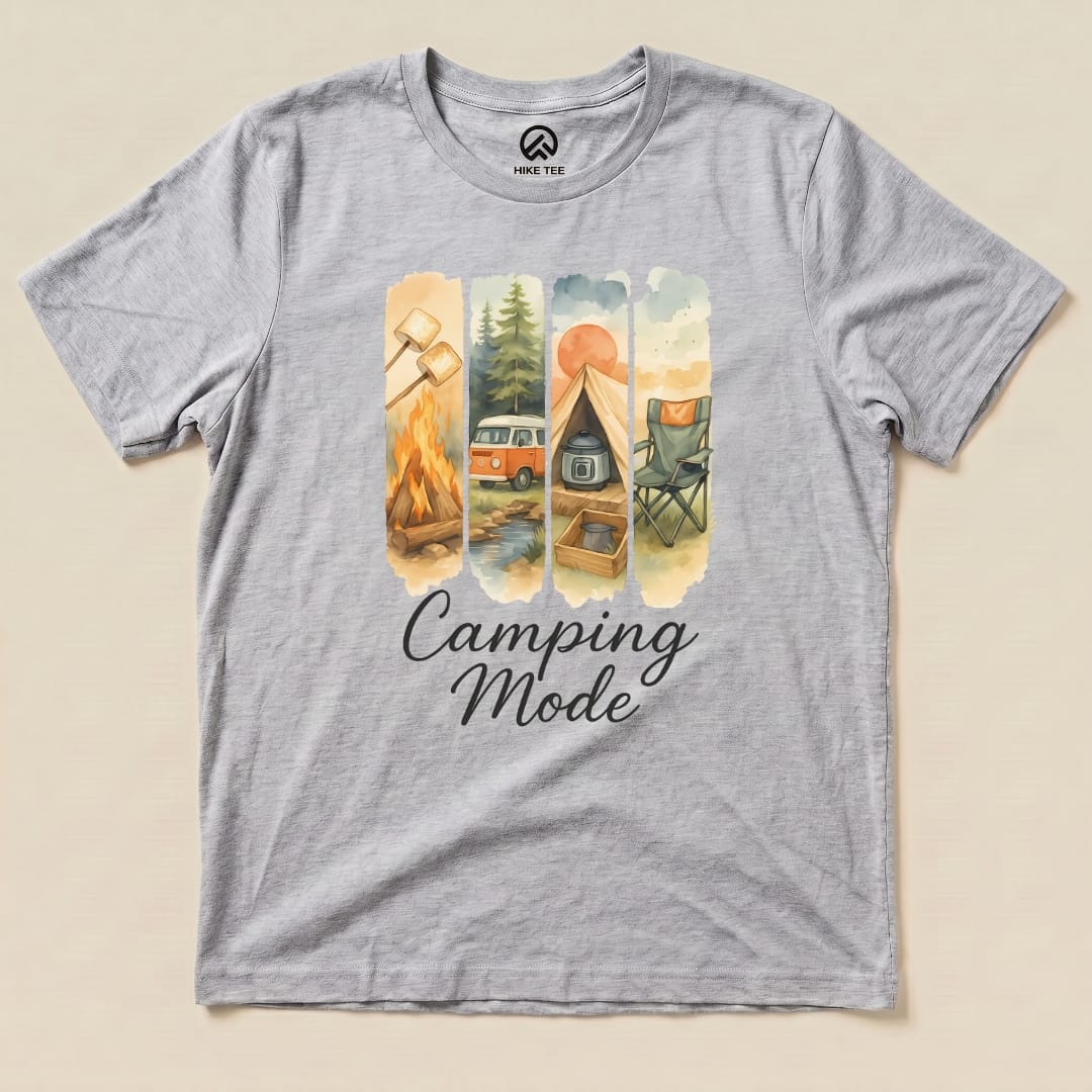 Hike Tee T-Shirt Athletic Heather / S Camping Mode Shirt