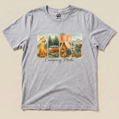 Camping Mode Shirt Hike Tee T-Shirt Athletic Heather / S