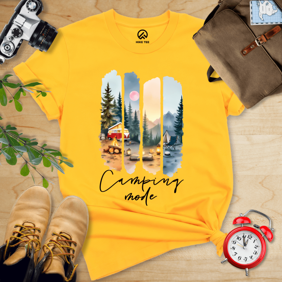 Hike Tee T-Shirt Gold / S Camping mode Shirt