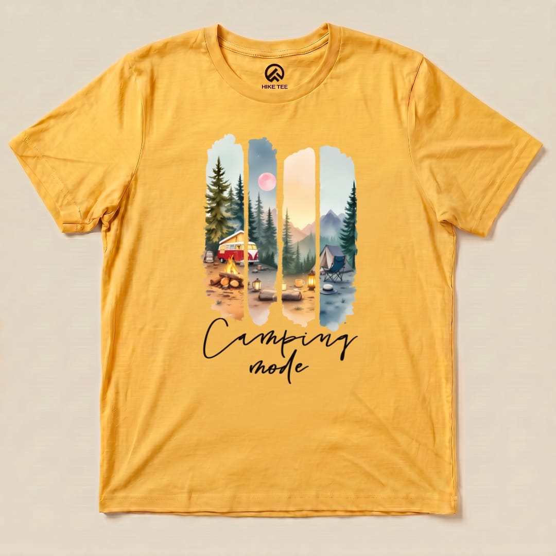 Hike Tee T-Shirt Gold / S Camping mode Shirt