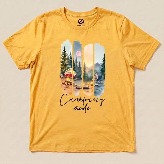 Hike Tee T-Shirt Gold / S Camping mode Shirt