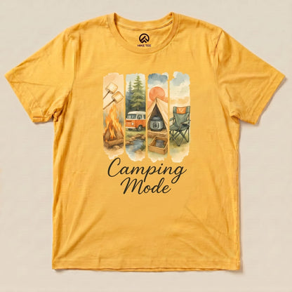 Hike Tee T-Shirt Gold / S Camping Mode Shirt