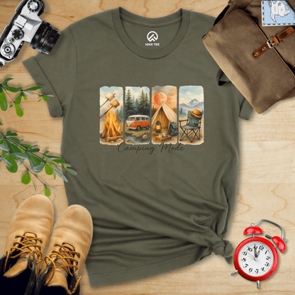 Hike Tee T-Shirt Military Green / S Camping Mode Shirt