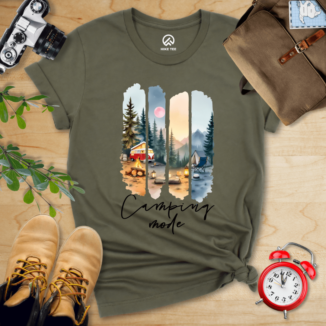 Hike Tee T-Shirt Military Green / S Camping mode Shirt