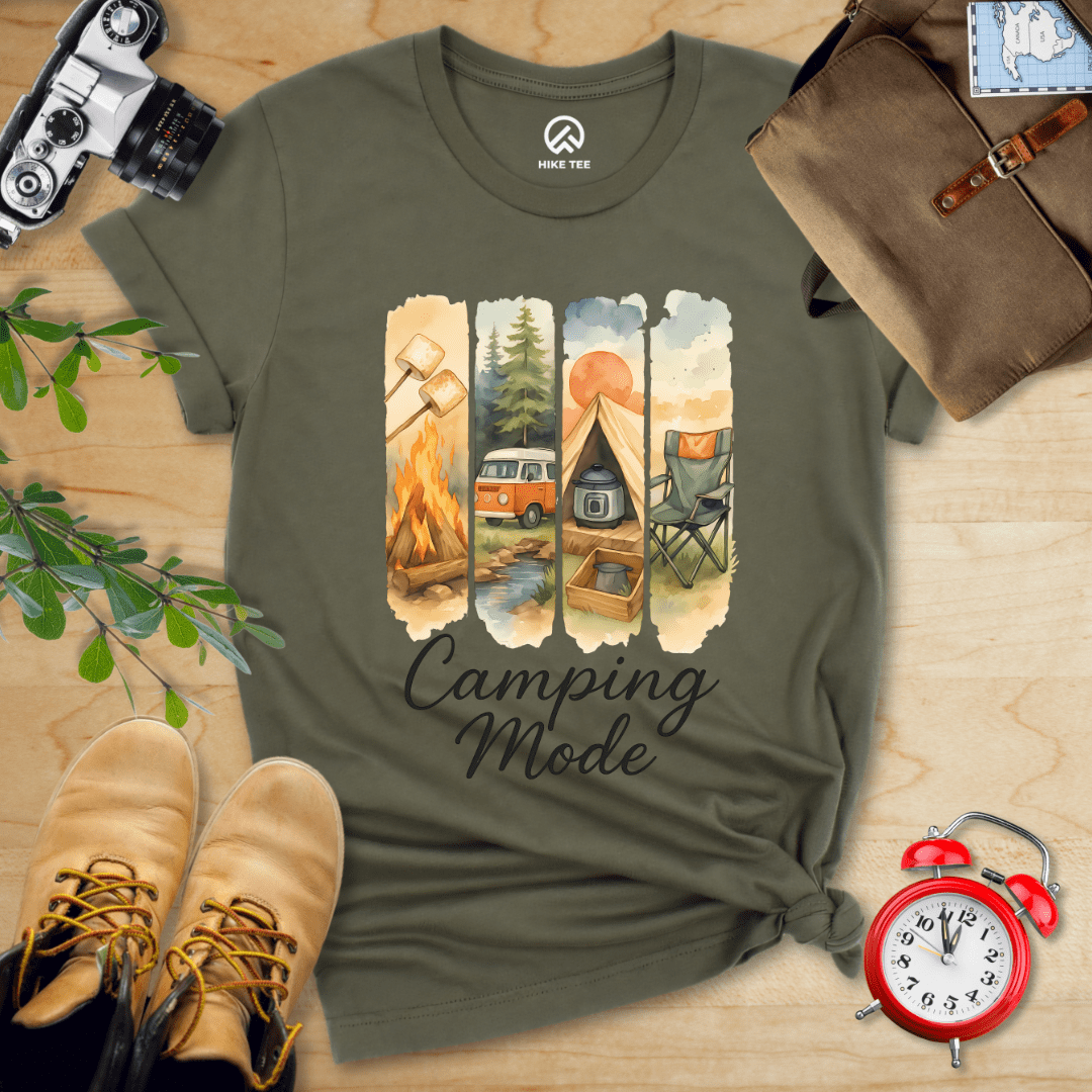 Hike Tee T-Shirt Military Green / S Camping Mode Shirt