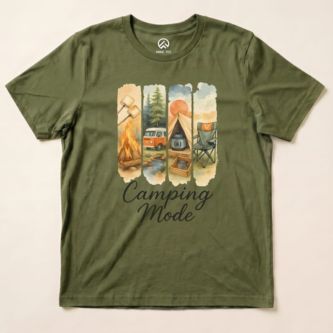 Hike Tee T-Shirt Military Green / S Camping Mode Shirt