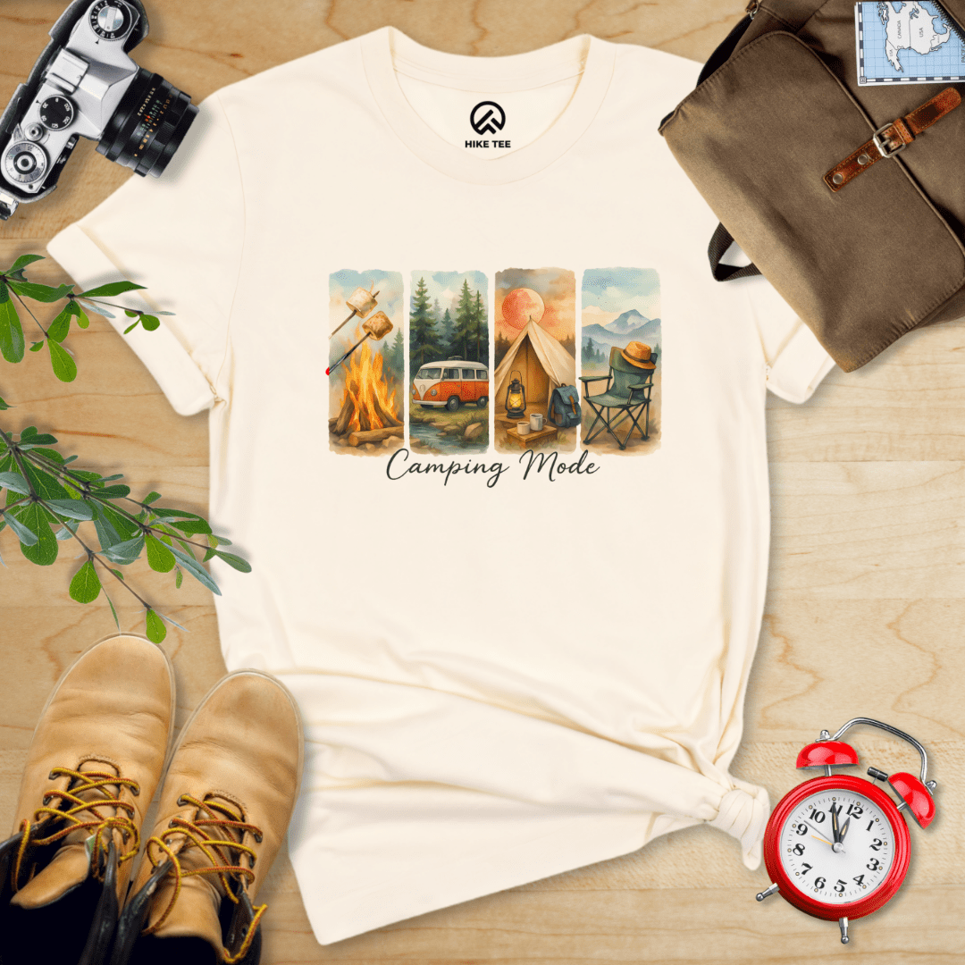 Hike Tee T-Shirt Natural / S Camping Mode Shirt