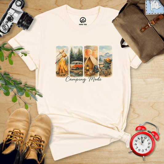 Hike Tee T-Shirt Natural / S Camping Mode Shirt
