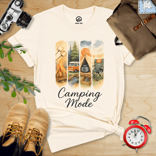 Hike Tee T-Shirt Natural / S Camping Mode Shirt