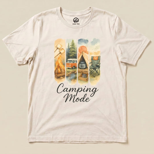 Hike Tee T-Shirt Natural / S Camping Mode Shirt