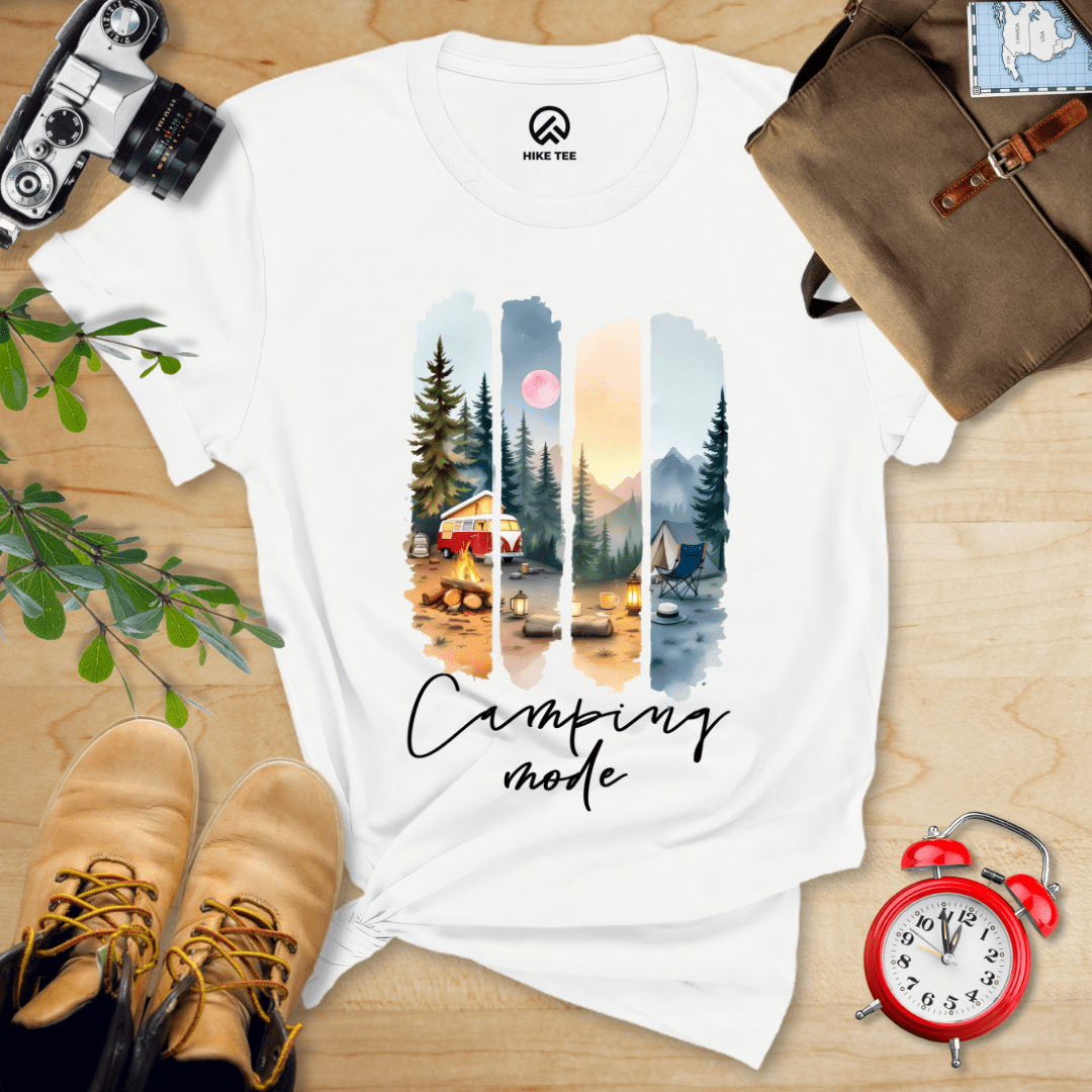 Hike Tee T-Shirt White / S Camping mode Shirt
