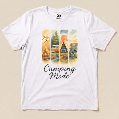 Hike Tee T-Shirt White / S Camping Mode Shirt