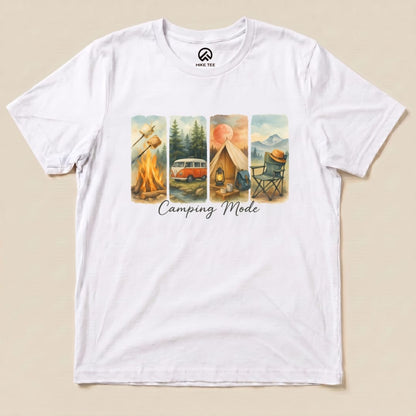 Camping Mode Shirt Hike Tee T-Shirt White / S