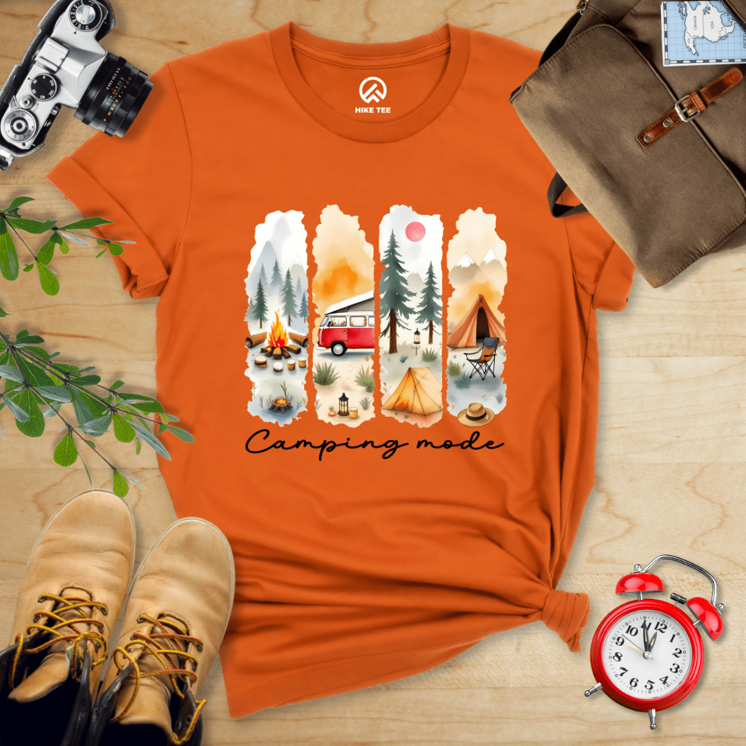 Hike Tee T-Shirt Autumn / S Camping mode Watercolor Shirt