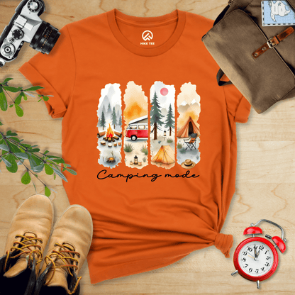 Hike Tee T-Shirt Autumn / S Camping mode Watercolor Shirt