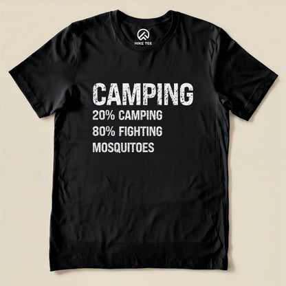Camping Mosquitoes Shirt Hike Tee T-Shirt Black / S