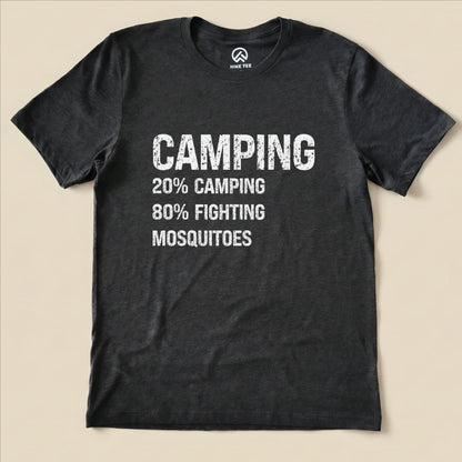 Camping Mosquitoes Shirt Hike Tee T-Shirt Dark Grey Heather / S