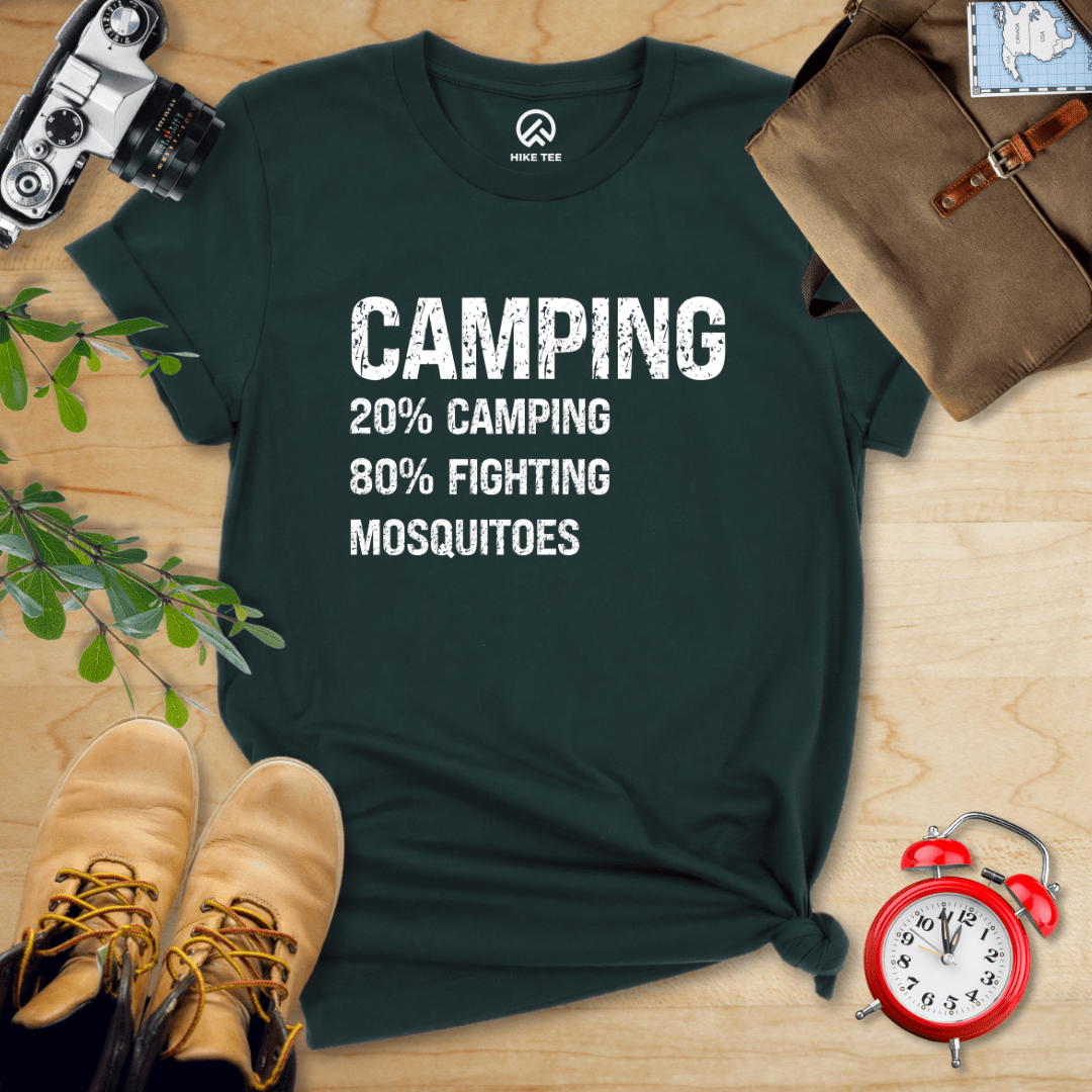 Hike Tee T-Shirt Forest / S Camping Mosquitoes Shirt